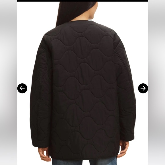 * NWOT * Buck Mason Womens Quilted reversible Jacket Olive Green/ Black XS - Picture 9 of 10